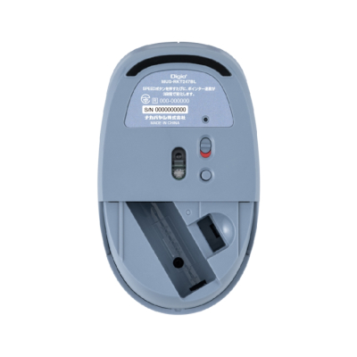 ナカバヤシ　無線静音　3ボタン　BlueLEDマウス／ブルー　MUS-RKT247BL　(tm)の商品画像9枚目