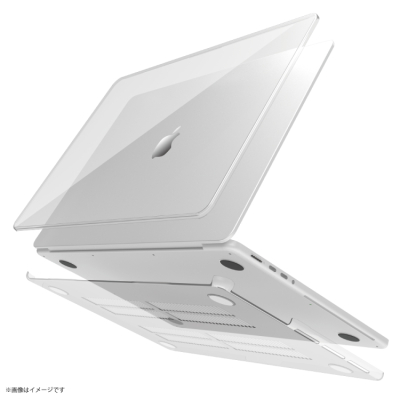 ナカバヤシ　MacBookPro14ハードシェルカバー／クリア　SZC-MBP1401CL　(tm)の商品画像1枚目