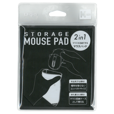 ナカバヤシ　ストレージマウスパッド　　Mサイズ　ブラック　MUP-920BK　(tm)　の商品画像2枚目
