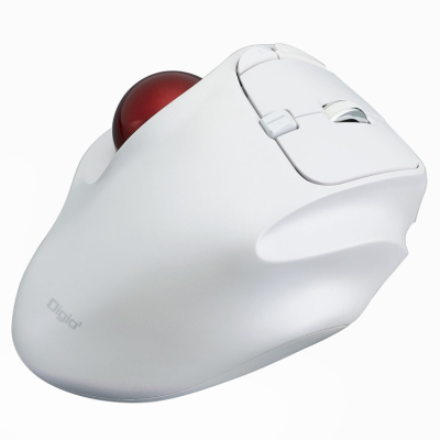 ナカバヤシ スタンダード 無線5ボタン光学式親指トラックボール ホワイト MUS-TRIF175W (tm) の商品画像5枚目