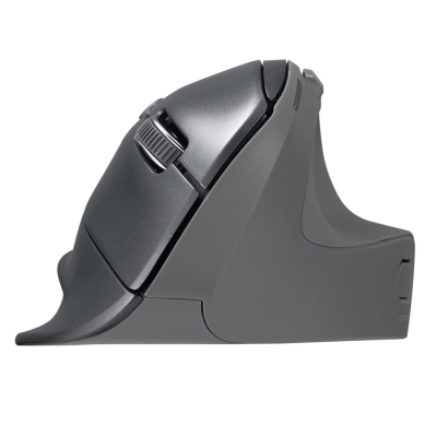 ナカバヤシ　高速スクロール　無線エルゴノミクス5ボタン BlueLEDマウス/グレー　MUS-RKF176GY　(tm)　の商品画像1枚目