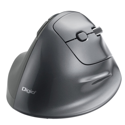 ナカバヤシ　高速スクロール　無線エルゴノミクス5ボタン BlueLEDマウス/グレー　MUS-RKF176GY　(tm)　の商品画像7枚目