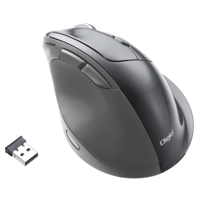 ナカバヤシ　高速スクロール　無線エルゴノミクス5ボタン BlueLEDマウス/グレー　MUS-RKF176GY　(tm)　の商品画像8枚目