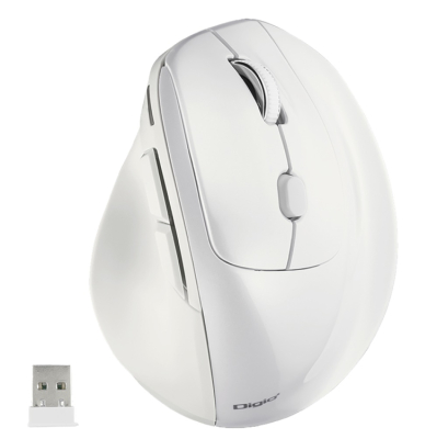 ナカバヤシ　高速スクロール　無線エルゴノミクス5ボタン BlueLEDマウス/ホワイト　MUS-RKF176W　(tm)　の商品画像9枚目