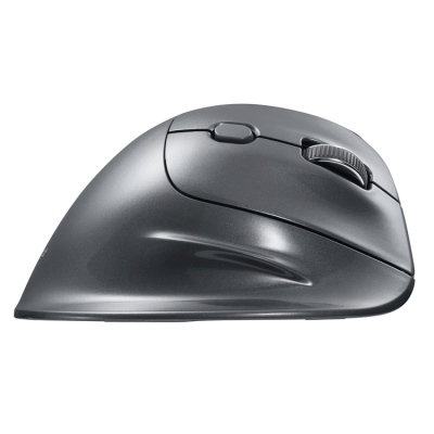 ナカバヤシ 高速スクロール Bluetooth5.0 エルゴノミクス5ボタン BlueLEDマウス/グレー MUS-BKF177GY (tm)の商品画像2枚目