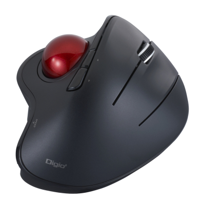 ナカバヤシ　角度可変スタンド付き。無線 親指5ボタン光学式トラックボール/ブラック　MUS-TRIF180BK　(tm)の商品画像4枚目