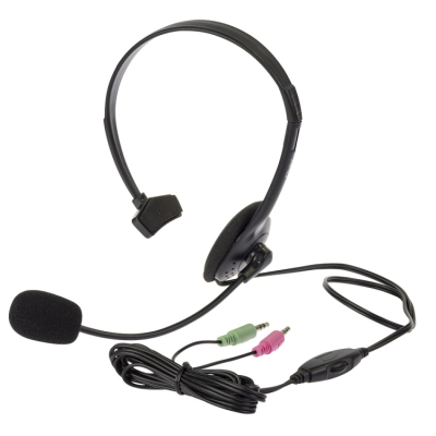 ナカバヤシ　ヘッドセット／ブラック　MHM-M27BK　(tm)　の商品画像1枚目