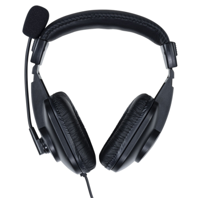 ナカバヤシ　4極ヘッドセット／ブラック　MHM-STB29BK　(tm)　の商品画像1枚目