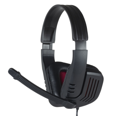 ナカバヤシ　4極ヘッドセット／ブラックxレッド　MHM-SGM30BKR　(tm)　の商品画像3枚目