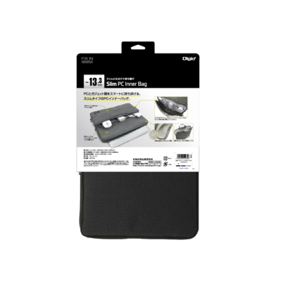 ナカバヤシ　13インチ汎用PCインナーバッグ／スリム／ブラック　SZC-FC131907BK　(tm)　の商品画像5枚目