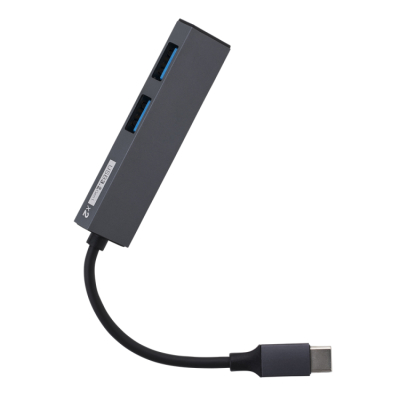 ナカバヤシ　アルミ極薄USBハブ【STIX】シリーズ　 USB3.2Gen1 Type-C 2ポート変換ハブ/グレー　UH-C3302GY　(tm)　の商品画像3枚目