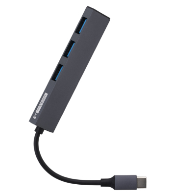 ナカバヤシ アルミ極薄USBハブ【STIX】シリーズ USB3.2Gen1 Type-C 3ポート変換ハブ/グレー UH-C3313GY (tm) の商品画像3枚目