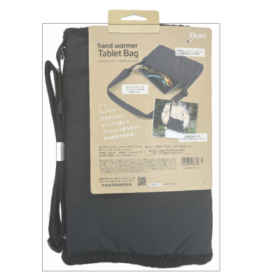 ナカバヤシ キャリングバッグ/ハンドウォーマーバッグ/BK CB-287BK (tm)の商品画像6枚目