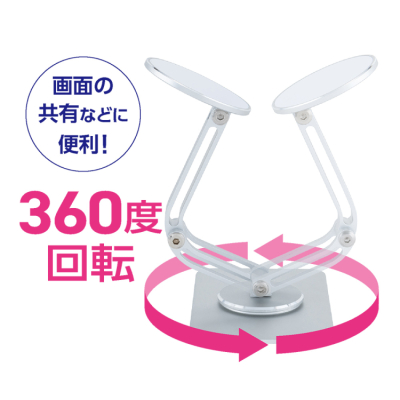 ナカバヤシ　回転MagSafeスタンド／シルバー　SST-24SL　(tm)の商品画像8枚目