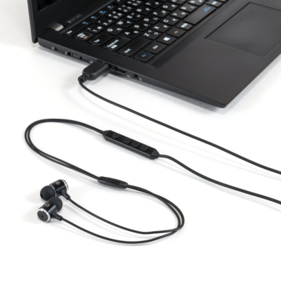 ナカバヤシ　USBイヤホンマイク　多機能リモコン／ブラック　UHP-09BK　(tm)の商品画像2枚目