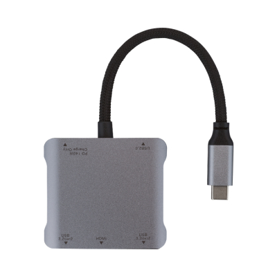 ナカバヤシ Type-C5in1コンパクトドック/グレー UD-C12GY (tm)の商品画像2枚目