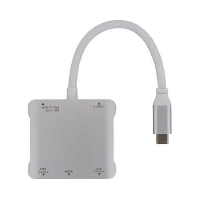 ナカバヤシ　Type－C5in1コンパクトドック／シルバー　UD-C12SL　(tm)の商品画像2枚目