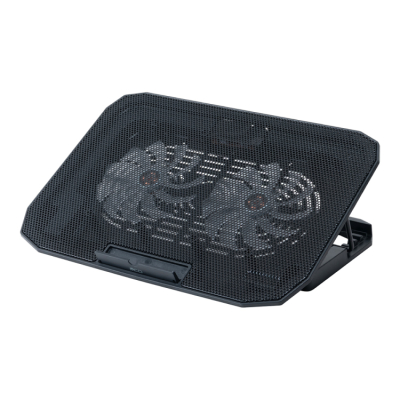 ナカバヤシ　ノートPCクーラー　2WAY2FANシンプル／クロ　NSF-11BK　(tm)の商品画像1枚目