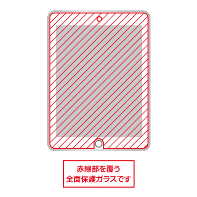 ナカバヤシ　iPadPro10.5用ガラスフィルム／光沢指紋防止　TBF-IPP172GFLS　(tm)の商品画像3枚目