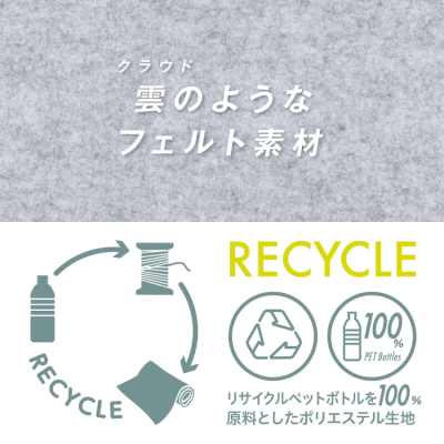 ナカバヤシ　Cloud-Felt 小物トレーM ライトグレー　SZC-GDP21LGY　(tm)の商品画像3枚目