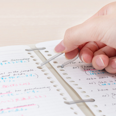 ナカバヤシ　フラリーフ/ロジカル・フラットバインダーノート/A5/ミルキーホワイト　FLL-A501B-Wの商品画像5枚目