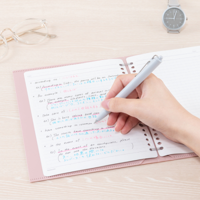 ナカバヤシ　フラリーフ/ロジカル・フラットバインダーノート/A5/オールドピンク　FLL-A501B-Pの商品画像5枚目