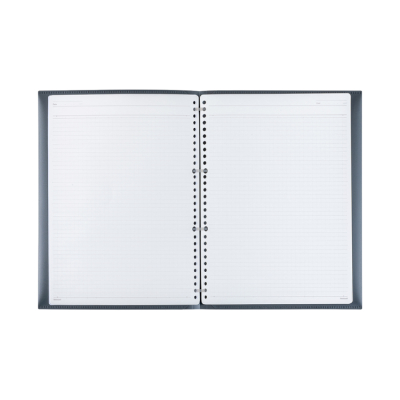 ナカバヤシ　フラリーフ/ロジカル・フラットバインダーノート/A4/スモーキーブラック　FLL-A401B-Dの商品画像2枚目