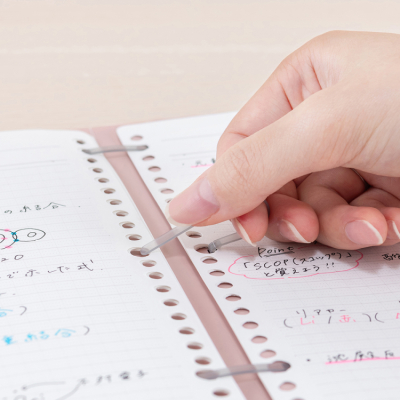 ナカバヤシ フラリーフ/ロジカル・フラットバインダーノート/A4/オールドピンク FLL-A401B-Pの商品画像5枚目