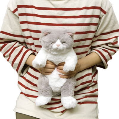 サンレモン ひざねこ すやすや ぬいぐるみ S GY P-1373 | ナカバヤシ