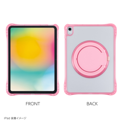 ナカバヤシ iPad用リングスタンド付き衝撃吸収ケース/ピンク TBC-IP2502P (tm)の商品画像8枚目