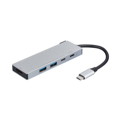 ナカバヤシ 【STIX】PD対応 Type-C 5in1スタンダードドッキングステーション/シルバー UD-C13SL (tm)の商品画像7枚目