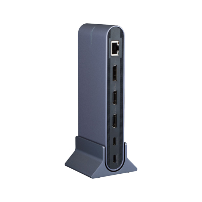 ナカバヤシ　PD対応 Type-C トリプルディスプレイドッキングステーション/グレー　UD-C14GY　(tm)の商品画像6枚目