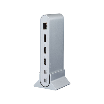 ナカバヤシ　PD対応 Type-C トリプルディスプレイドッキングステーション/シルバー　UD-C14SL　(tm)の商品画像4枚目