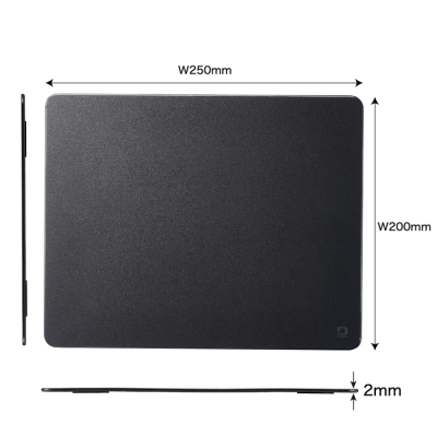 ナカバヤシ　ガラスマウスパッド 2mm/ブラック　MUP-944BK　(tm)の商品画像10枚目