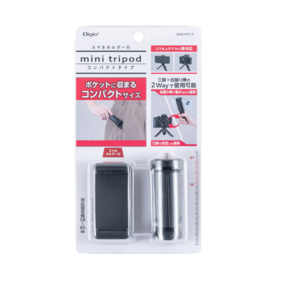 ナカバヤシ　ミニ三脚コンパクトタイプ　SMA-H016BK　(tm)の商品画像1枚目