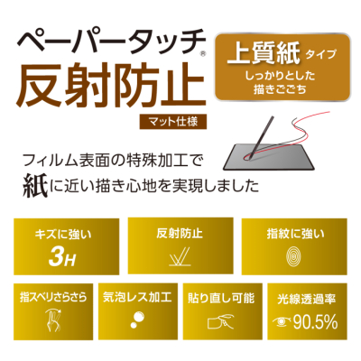 ナカバヤシ　ワコム MovinkPad 11用フィルム/ペーパータッチ・上質紙タイプ　TBF-WMP11FLGPA　(tm)の商品画像2枚目