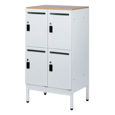 ナカバヤシ　アバンテ-リネア パーソナルストレイジ 2列2段／マットホワイト　ATF-PL4MWの商品画像1枚目