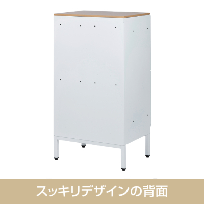 ナカバヤシ　アバンテ-リネア パーソナルストレイジ 2列2段／マットホワイト　ATF-PL4MWの商品画像4枚目