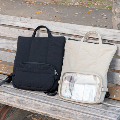 ナカバヤシ Ura-Oshiバックパック/ブラック CB-289BK (tm)の商品画像18枚目