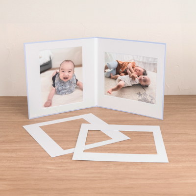 ナカバヤシ　写真台紙／スクエア／六ツ切サイズ／ブルー　VM6P-401-Bの商品画像6枚目