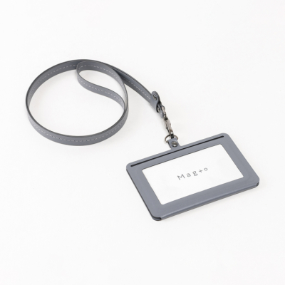 ナカバヤシ　Mag＋o（マグト）/マグネットIDカードホルダー/ヨコ型/ストーングレー　MGT-ID-01-N　(tm)の商品画像4枚目