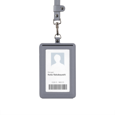 ナカバヤシ　Mag＋o（マグト）/マグネットIDカードホルダー/タテ型/ストーングレー　MGT-ID-02-N　(tm)の商品画像3枚目