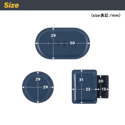 ナカバヤシ　Mag＋o（マグト）/マグネット付箋ホルダー/スクエア/ナイトブルー　MGT-MS-01-DB　(tm)の商品画像4枚目