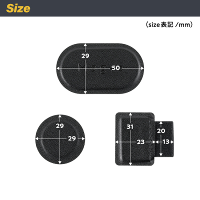 ナカバヤシ Mag+o(マグト)/マグネット付箋ホルダー/スクエア/ジェットブラック MGT-MS-01-D (tm)の商品画像3枚目