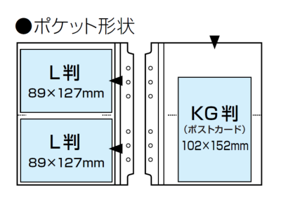 ナカバヤシ cotto. （コット） バインダー式 黒台紙フォトアルバム L判40枚 ヨコ ピンク A-COPLY-401-Pの商品画像5枚目