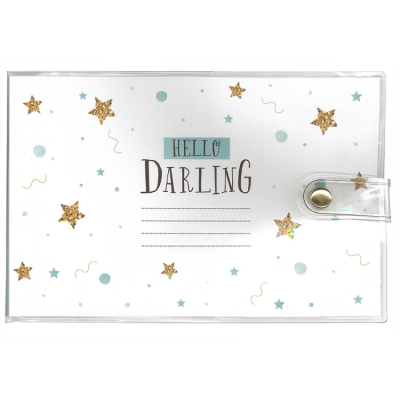 ナカバヤシ　カバーポケットアルバム　KG判1段20枚　ハローダーリン　アカ-PVKG-201-4の商品画像1枚目