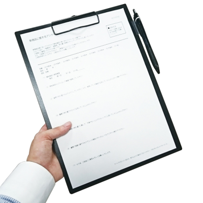 ナカバヤシ アンケートクリップボード ブラック QB-ENA4E-BKの商品画像6枚目