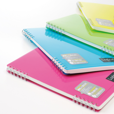 ナカバヤシ スイング・ロジカルノート/Wリング B5 A罫 PP表紙 スカイブルー NW-B506-SBの商品画像2枚目