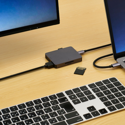 ナカバヤシ　Ｔｙｐｅ－Ｃ７ｉｎ１ハイスピードドック／グレー　UD-C17GY　(tm)の商品画像12枚目