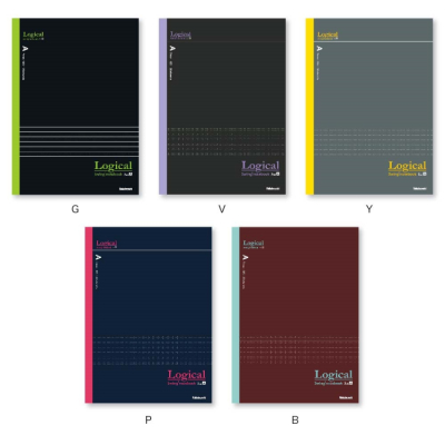 ナカバヤシ　ロジカルノート　セミB5　バイカラー　A罫　5P　NB506A-5Pの商品画像3枚目